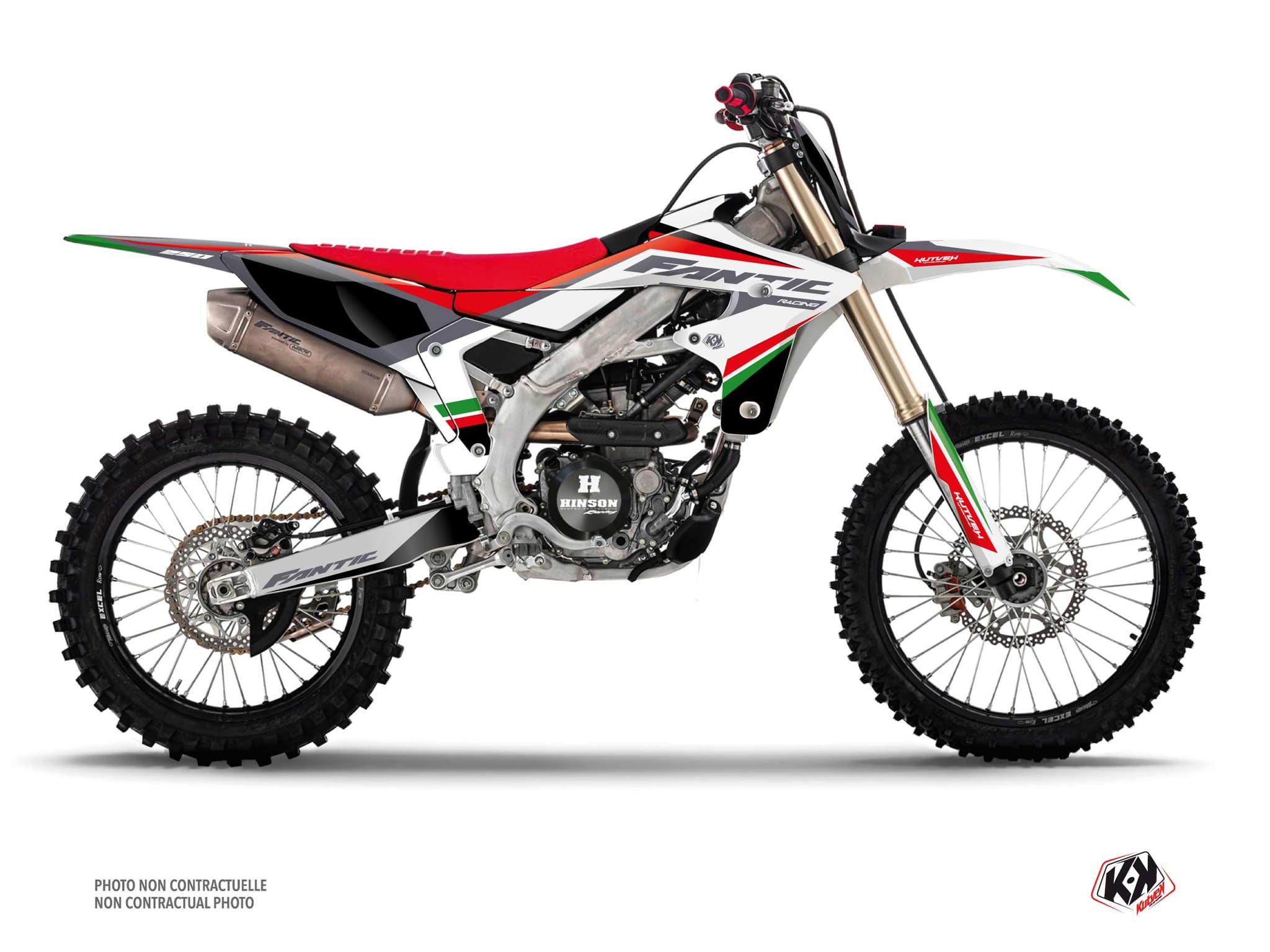 kit graphique motocross fantic xx 250 f mantova vert