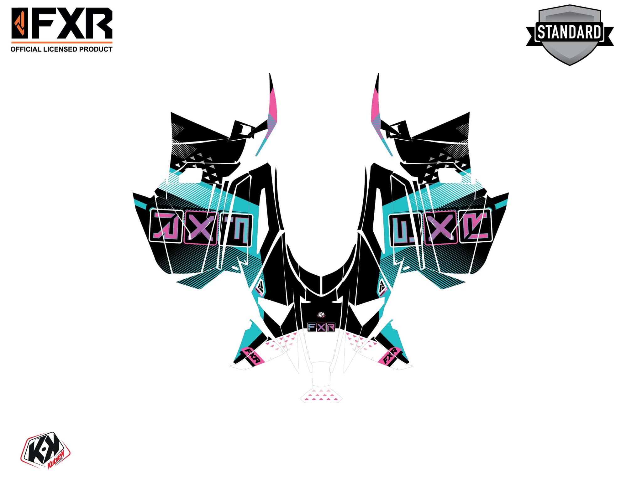 snowmobile yamaha apex fxr marginal turquoise  graphic kit | Yamaha | Kutvek - View 2