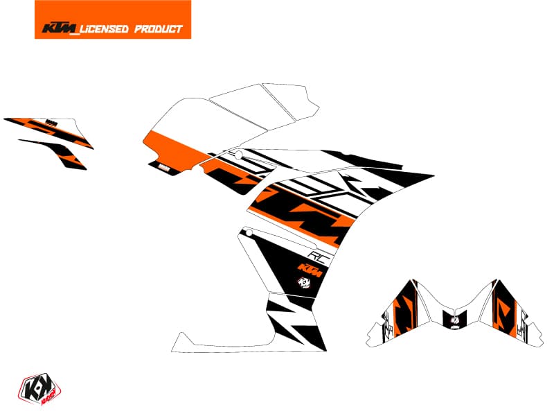 Graphic Kit Street Bike Mass KTM 390 RC Orange | KTM | Kutvek - View 2