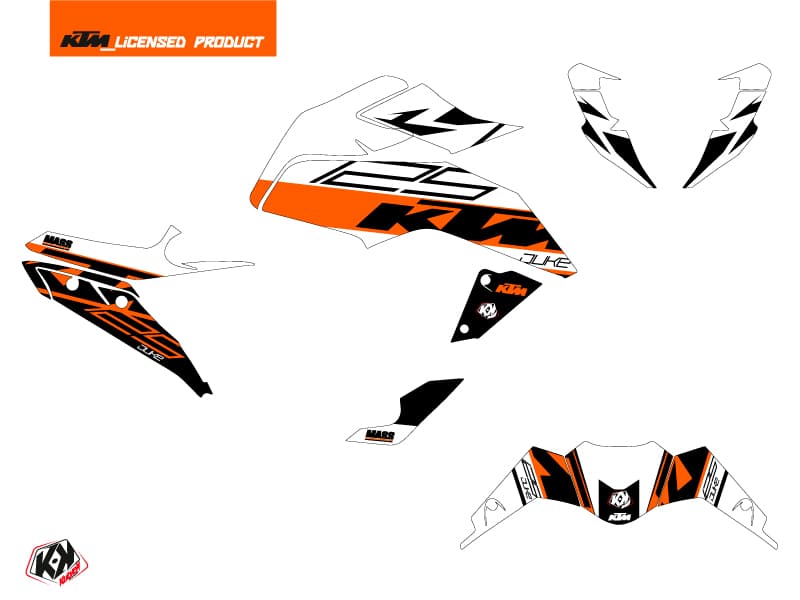 Kit graphique Moto Mass KTM Duke 125 Orange | KTM DUKE | Kutvek - View 2