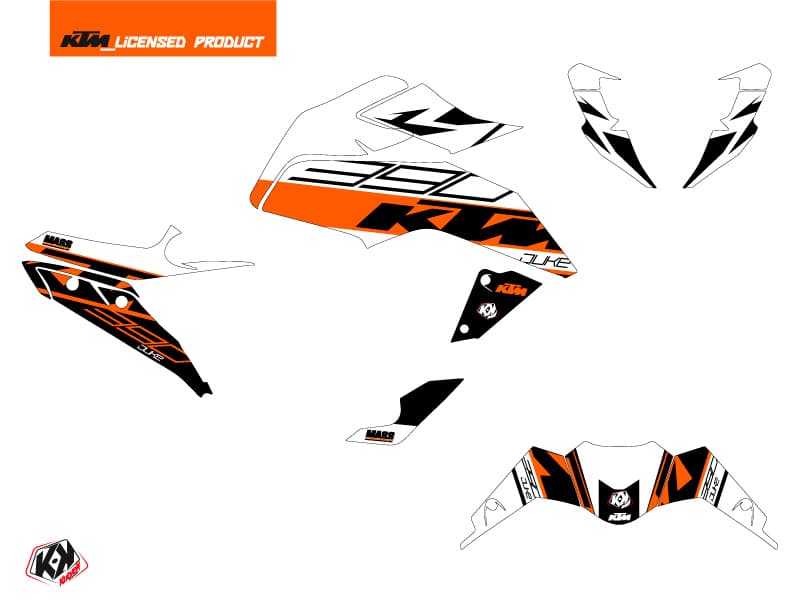 Kit graphique Moto Mass KTM Duke 390 Orange | KTM DUKE | Kutvek - View 2