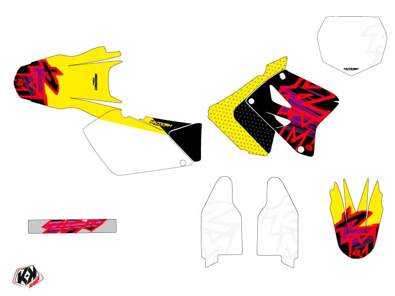 Kit graphique Moto Cross Memories Suzuki 250 RM | Suzuki | Kutvek - View 2