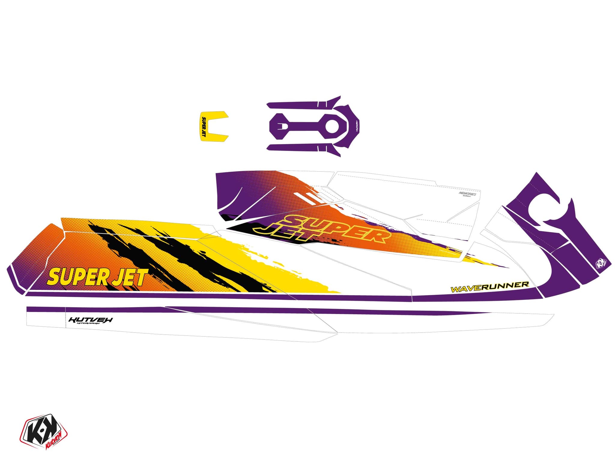kit graphique jet ski memories yamaha superjet | Yamaha | Kutvek - View 2