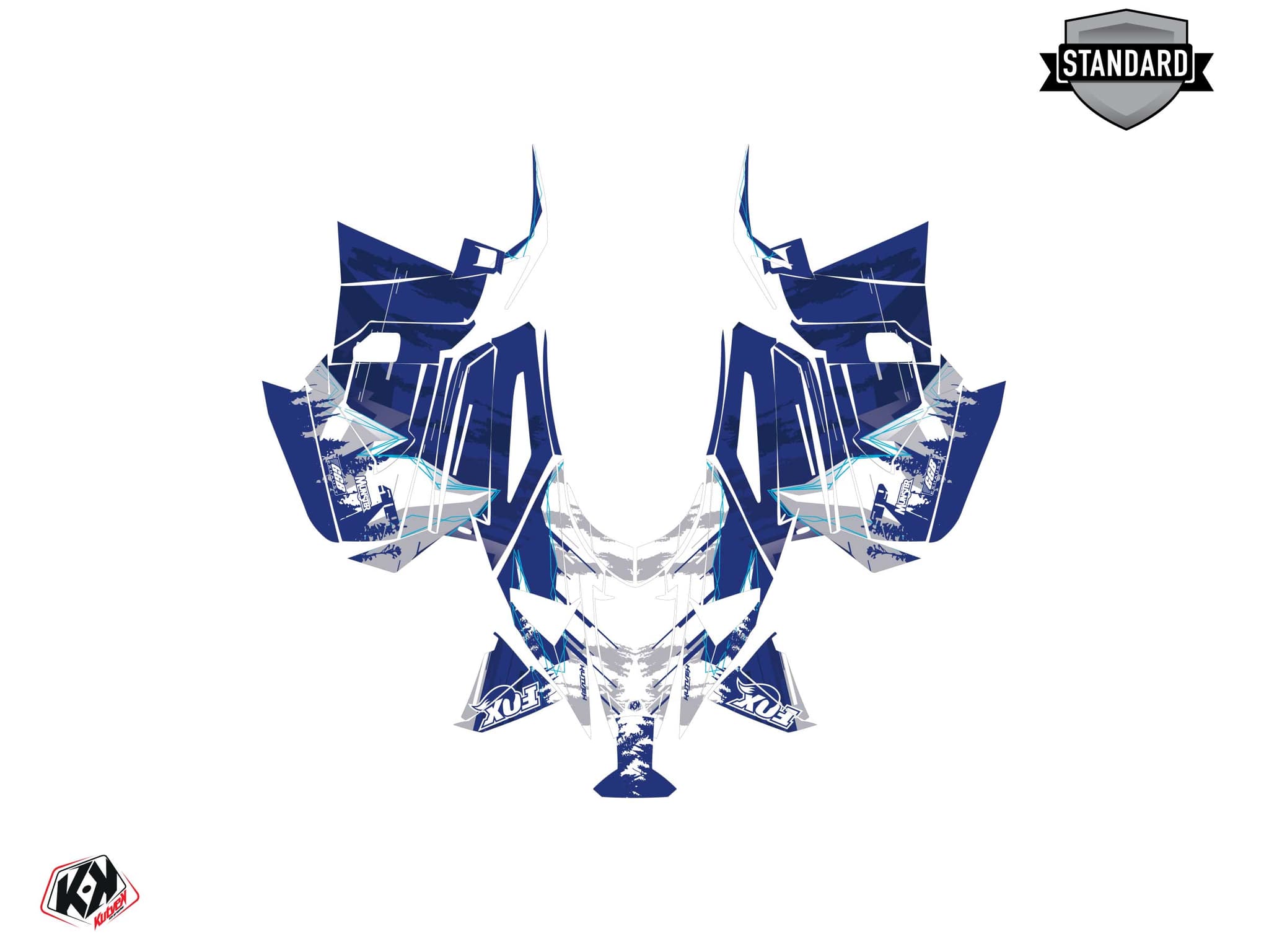Kit graphique Motoneige YAMAHA APEX METEOR Bleu | Yamaha | Kutvek - View 2