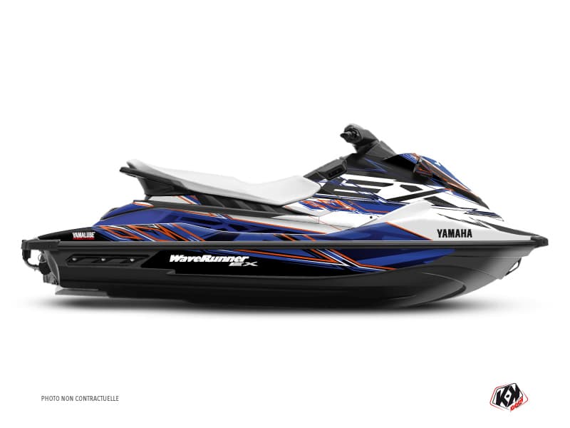 deko-set waverunner yamaha ex sport mission weiß-blau 
