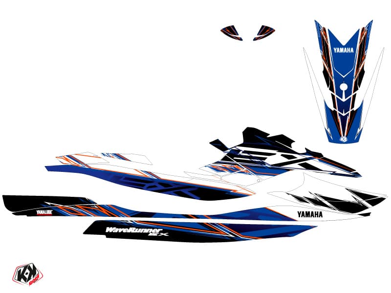 deko-set waverunner yamaha ex sport mission weiß-blau | Yamaha | Kutvek - View 2