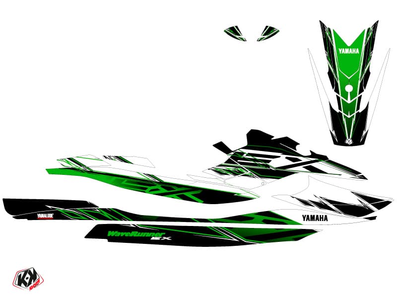 deko-set waverunner yamaha ex sport mission weiß-grün | Yamaha | Kutvek - View 2