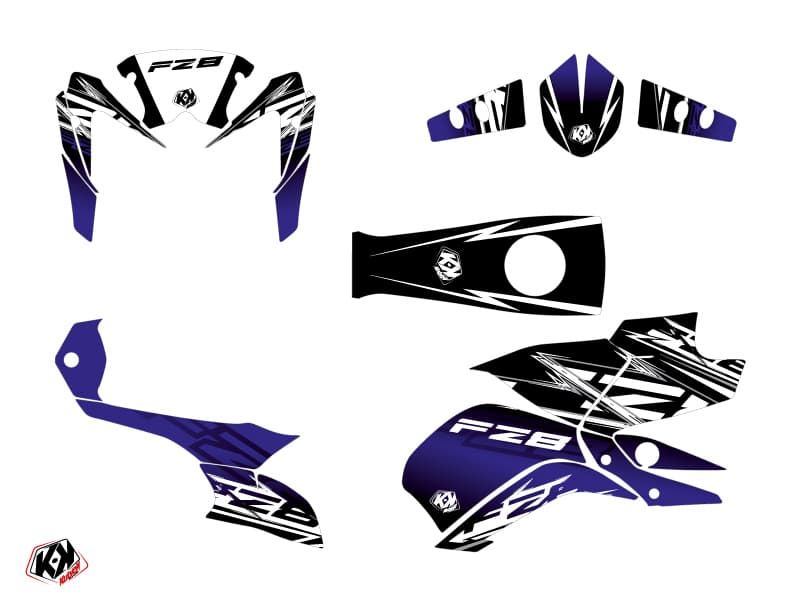 Kit graphique Moto Mission Yamaha FZ 8 Bleu | Yamaha | Kutvek - View 2