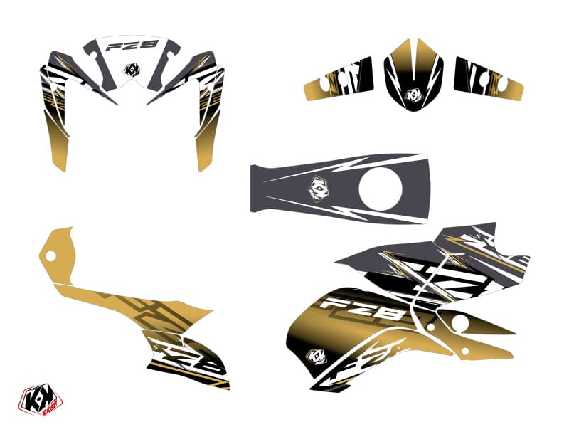 kit graphique moto yamaha fz 8 mission marron | Yamaha | Kutvek - View 2