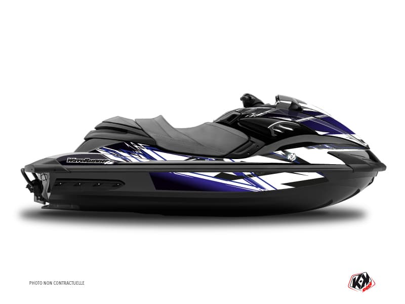 kit graphique jet-ski yamaha fzr mission bleu  