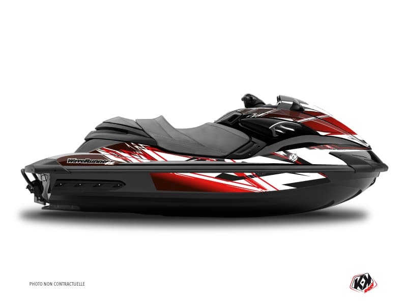 kit graphique jet-ski yamaha fzr mission rouge  