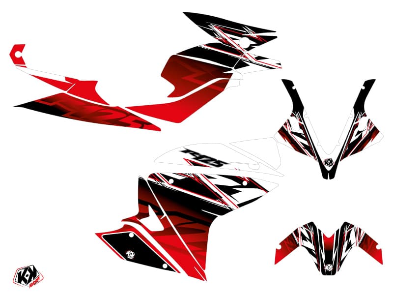Kit graphique Moto Mission Yamaha R125 Rouge | Yamaha | Kutvek - View 2