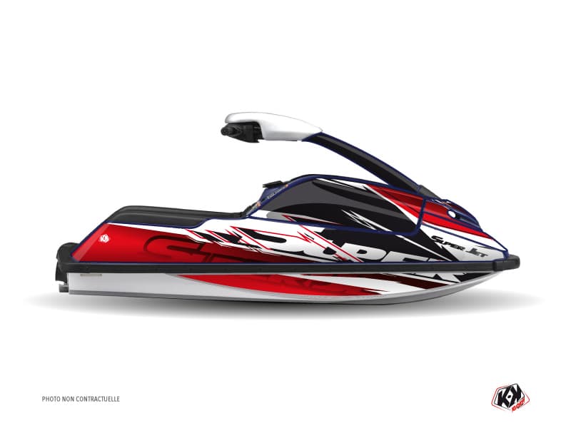 kit graphique jet-ski yamaha superjet mission rouge  
