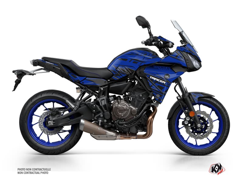 kit graphique moto yamaha tracer 700 mission bleu  