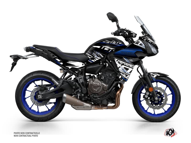 Kit Graphique Moto Mission Yamaha TRACER 700 Noir Bleu