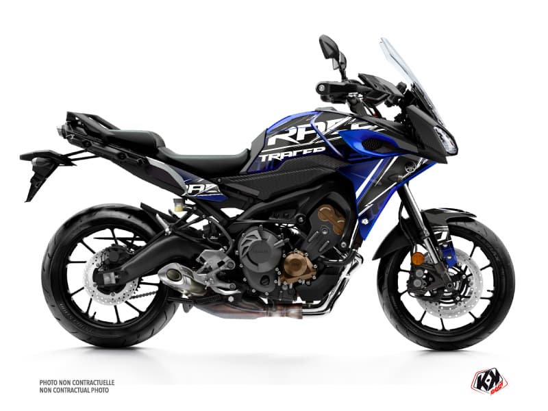 kit graphique moto yamaha tracer 900 mission bleu  