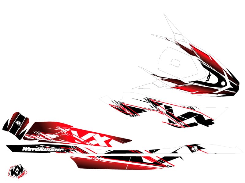kit graphique jet-ski yamaha vxr mission rouge | Yamaha | Kutvek - View 2