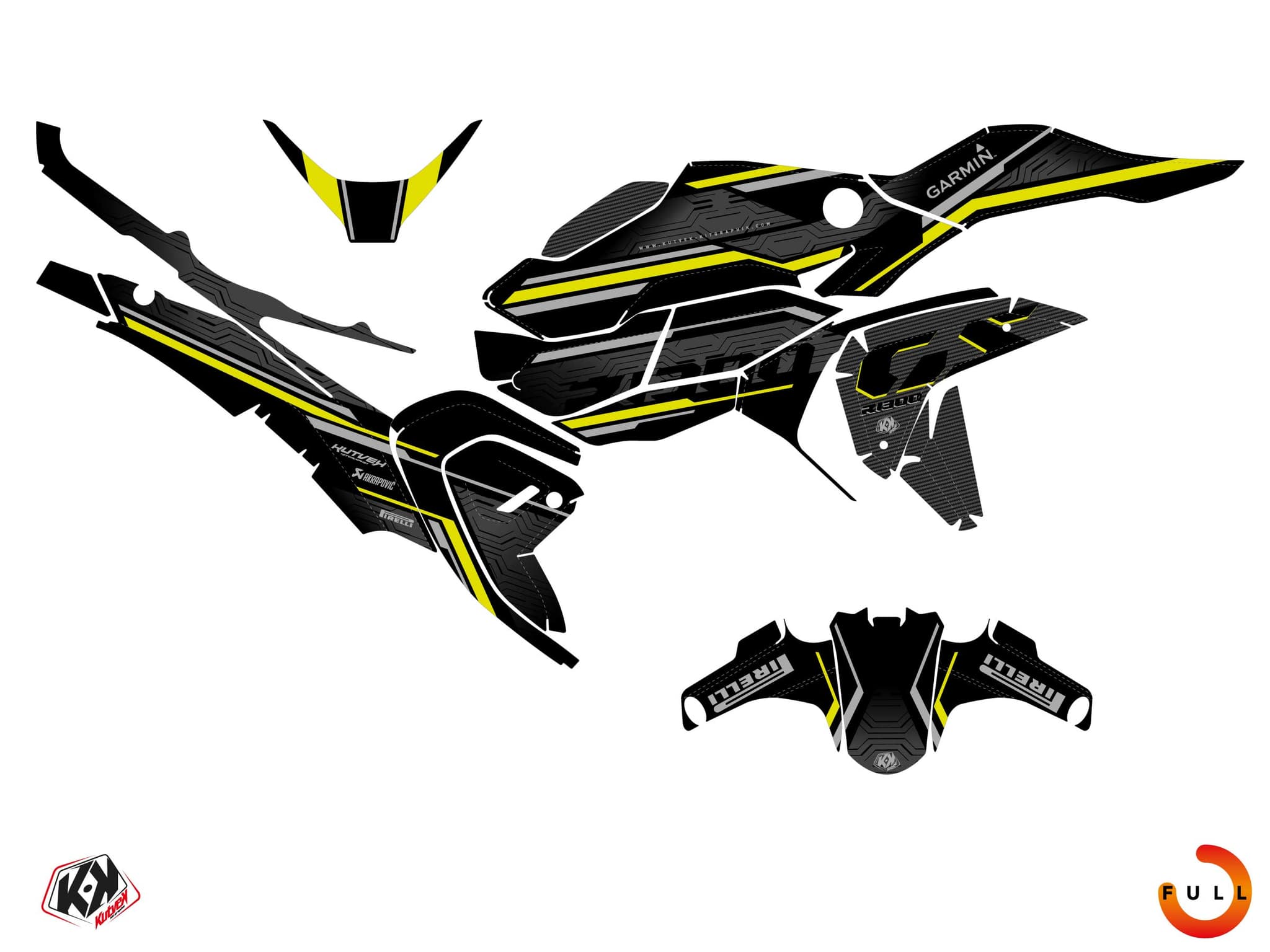 BMW R 1300 GS Street Bike Nexus Black Graphic Kit | BMW | Kutvek - View 3