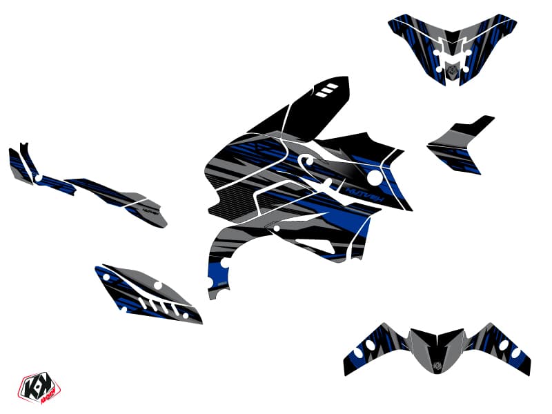 Yamaha MT 10 Street Bike Night Graphic Kit Black Blue | MT | Kutvek - View 2