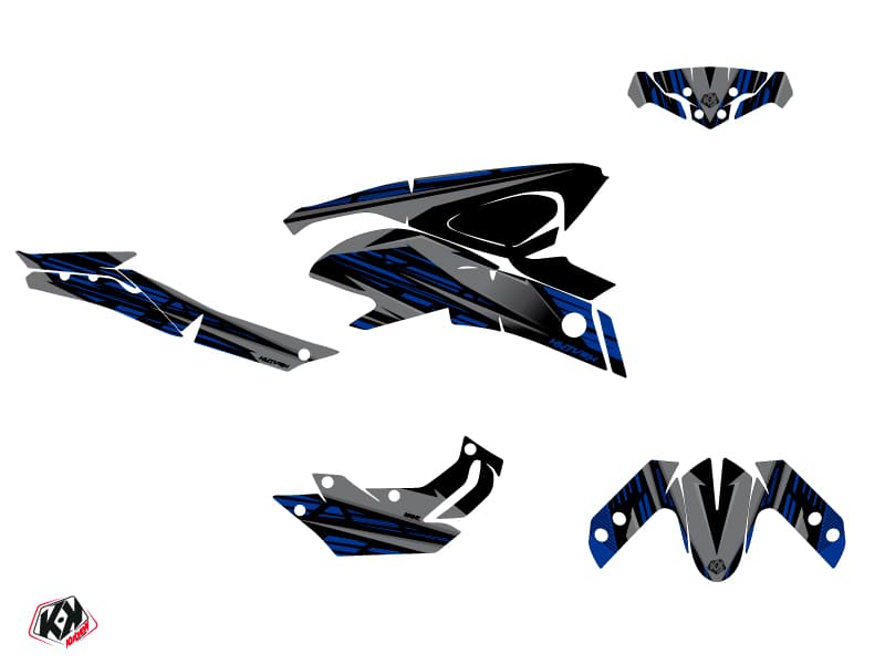 Yamaha MT 125 Street Bike Night Graphic Kit Black Blue | MT 125 / FZ 125 | Kutvek - View 2