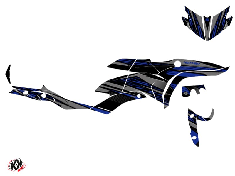 Yamaha NIKEN Street Bike Night Graphic Kit Black Blue | Yamaha | Kutvek - View 2