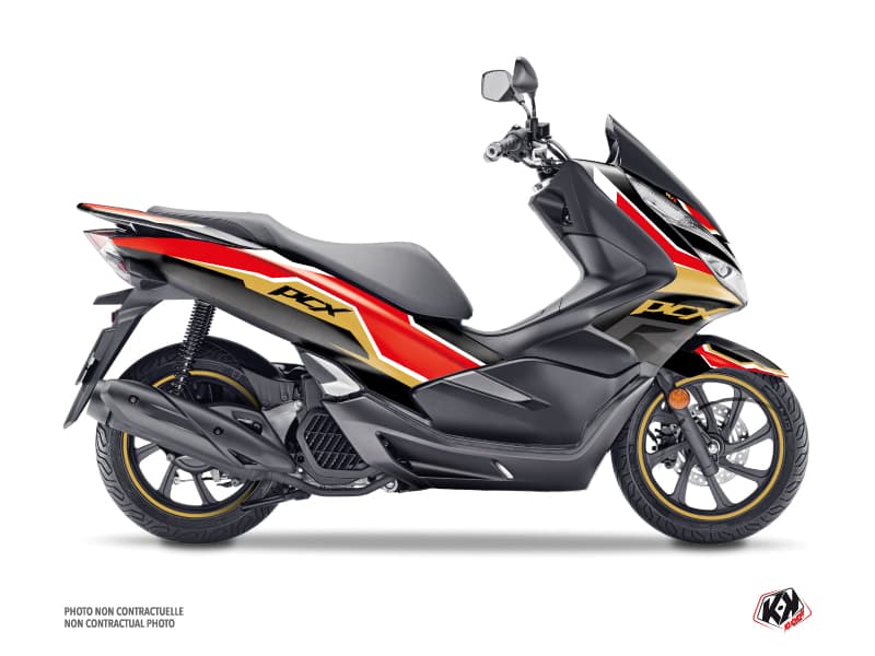 Kit Graphique Maxiscooter Run Honda PCX 125 Noir