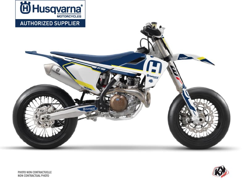 kit graphique motocross husqvarna fs 450 nova bleu  