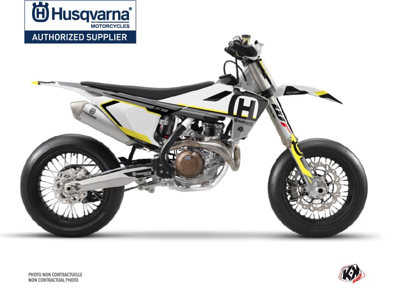 kit graphique motocross husqvarna fs 450 nova noir  