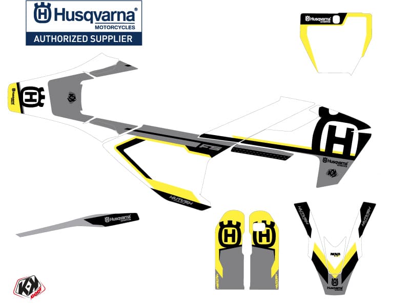 kit graphique motocross husqvarna fs 450 nova noir | Husqvarna | Kutvek - View 2
