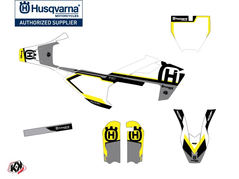 Husqvarna TC 50 Dirt Bike Nova Graphic Kit Black | Husqvarna | Kutvek - View 2