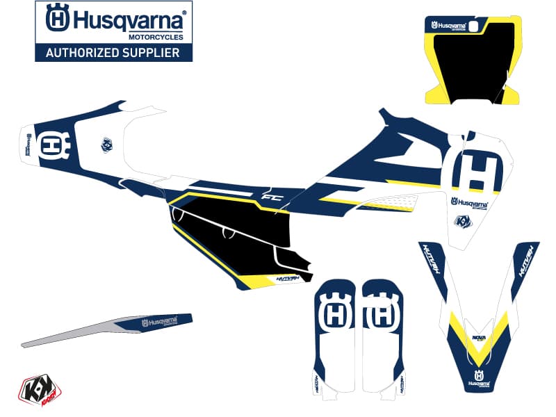 deko-set moto-cross nova husqvarna fc 250 blau | Husqvarna | Kutvek - View 2