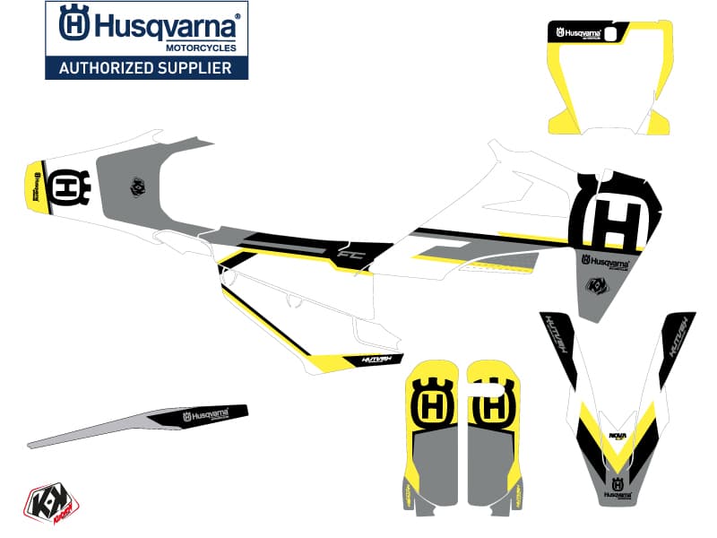 deko-set moto-cross nova husqvarna fc 350 schwarz | Husqvarna | Kutvek - View 2