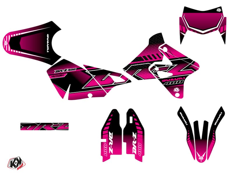 kit graphique moto suzuki dr-z 400 sm oblik rose | Suzuki | Kutvek - View 2