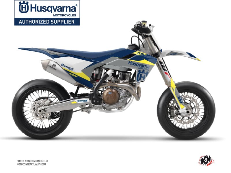 kit graphique motocross husqvarna fs 450 orbit gris  