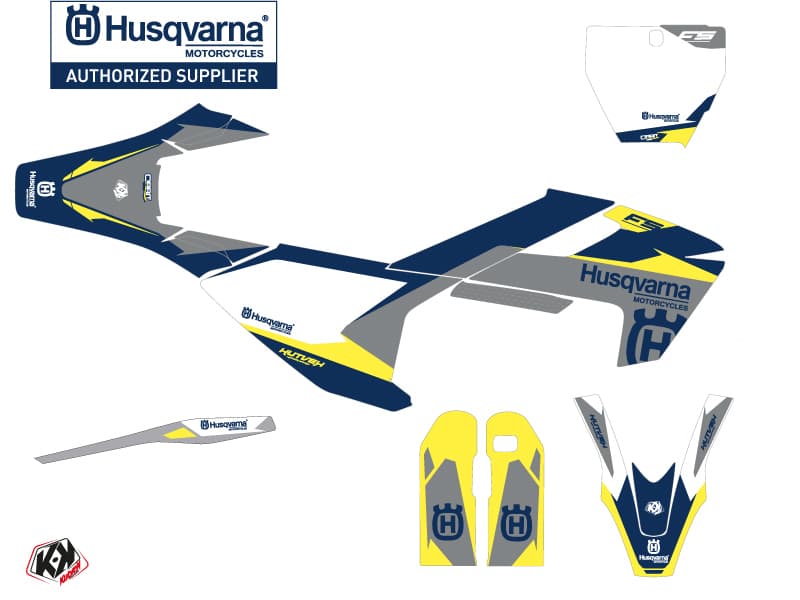 kit graphique motocross husqvarna fs 450 orbit gris | Husqvarna | Kutvek - View 2