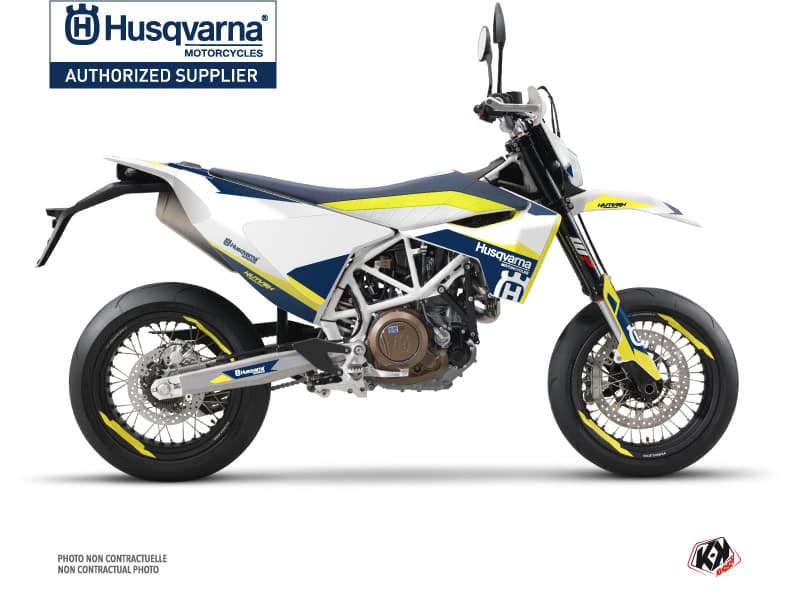 Kit graphique Moto Cross Orbit Husqvarna 701 Supermoto Blanc