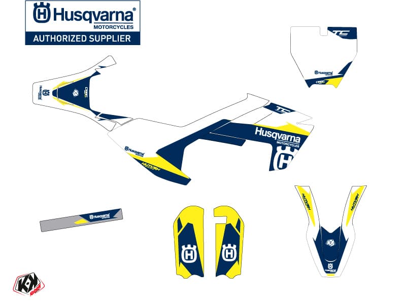Husqvarna TC 50 Dirt Bike Orbit Graphic Kit White | Husqvarna | Kutvek - View 2
