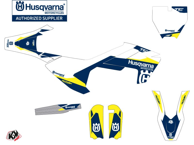 deko-set moto-cross orbit husqvarna tc 65 weiß | Husqvarna | Kutvek - View 2