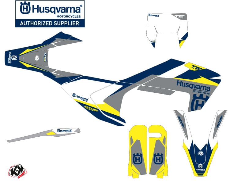kit graphique motocross husqvarna te 150 orbit gris | Husqvarna | Kutvek - View 2