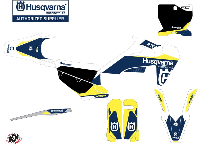 deko-set moto-cross orbit husqvarna fc 250 weiß | Husqvarna | Kutvek - View 2