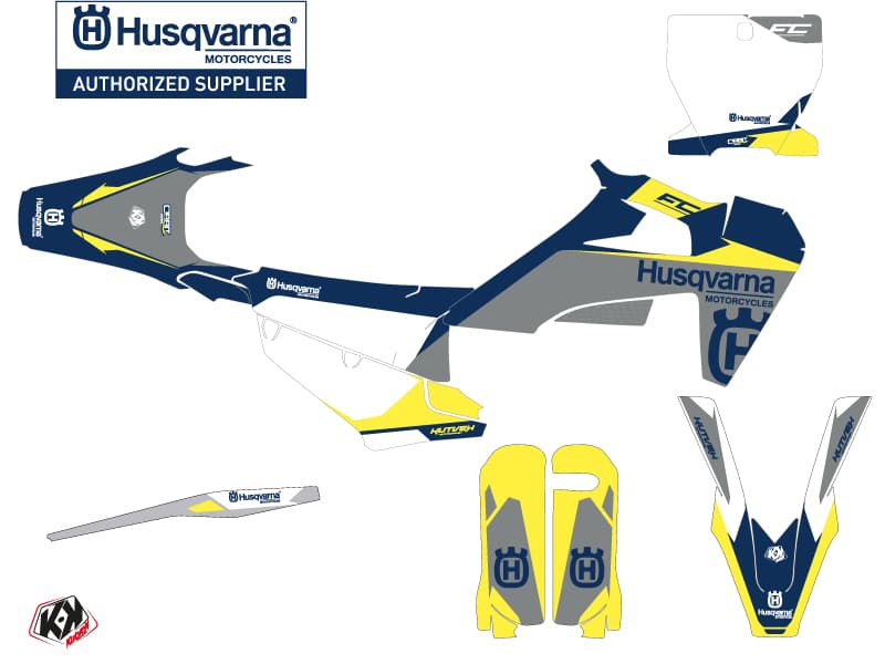 deko-set moto-cross orbit husqvarna fc 450 grau | Husqvarna | Kutvek - View 2