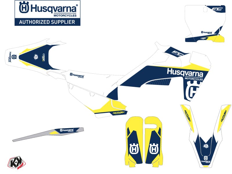 deko-set moto-cross orbit husqvarna fc 450 weiß | Husqvarna | Kutvek - View 2