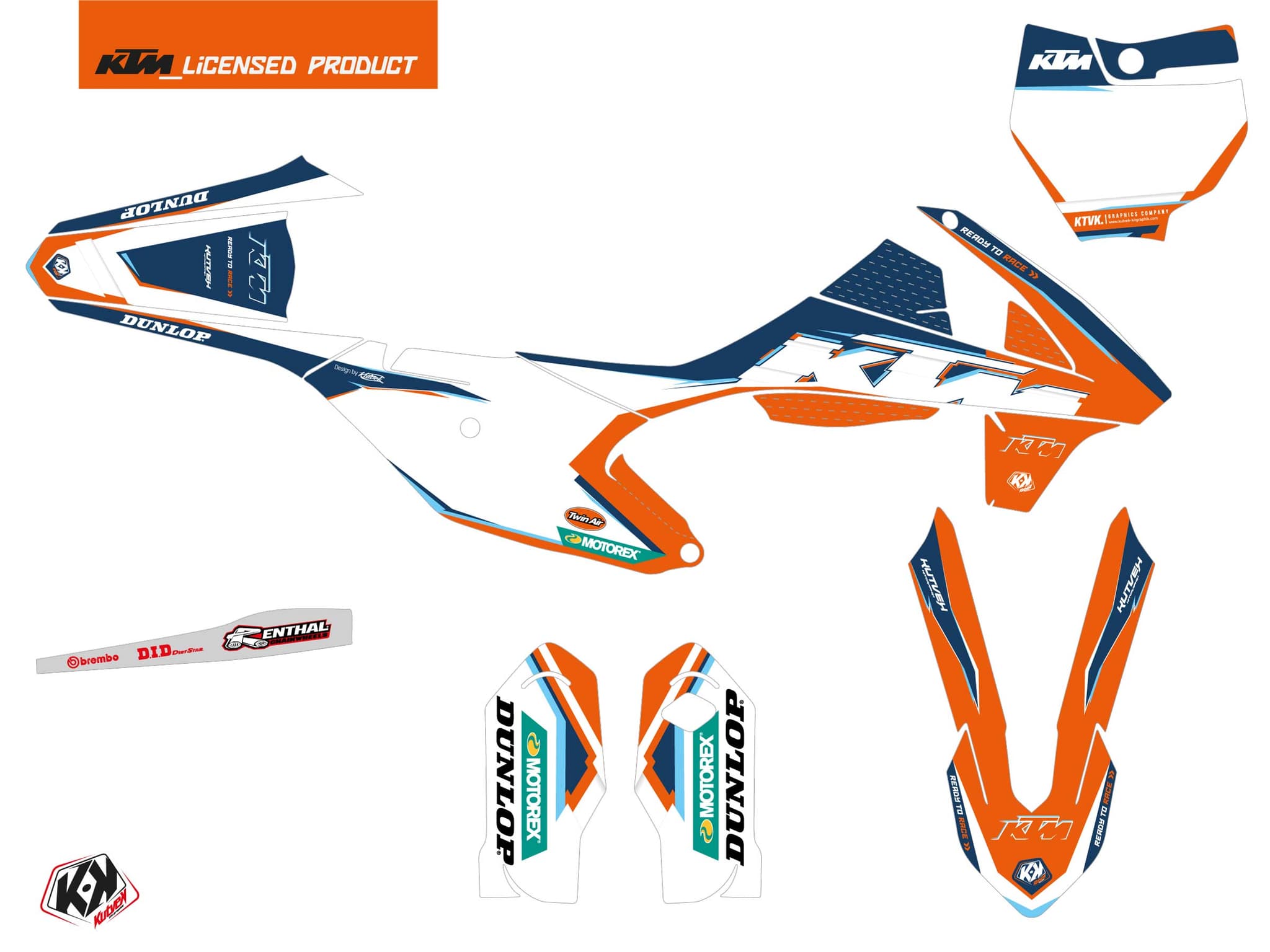 deko-set moto-cross origin-k22 ktm 85 sx blau | KTM | Kutvek - View 2