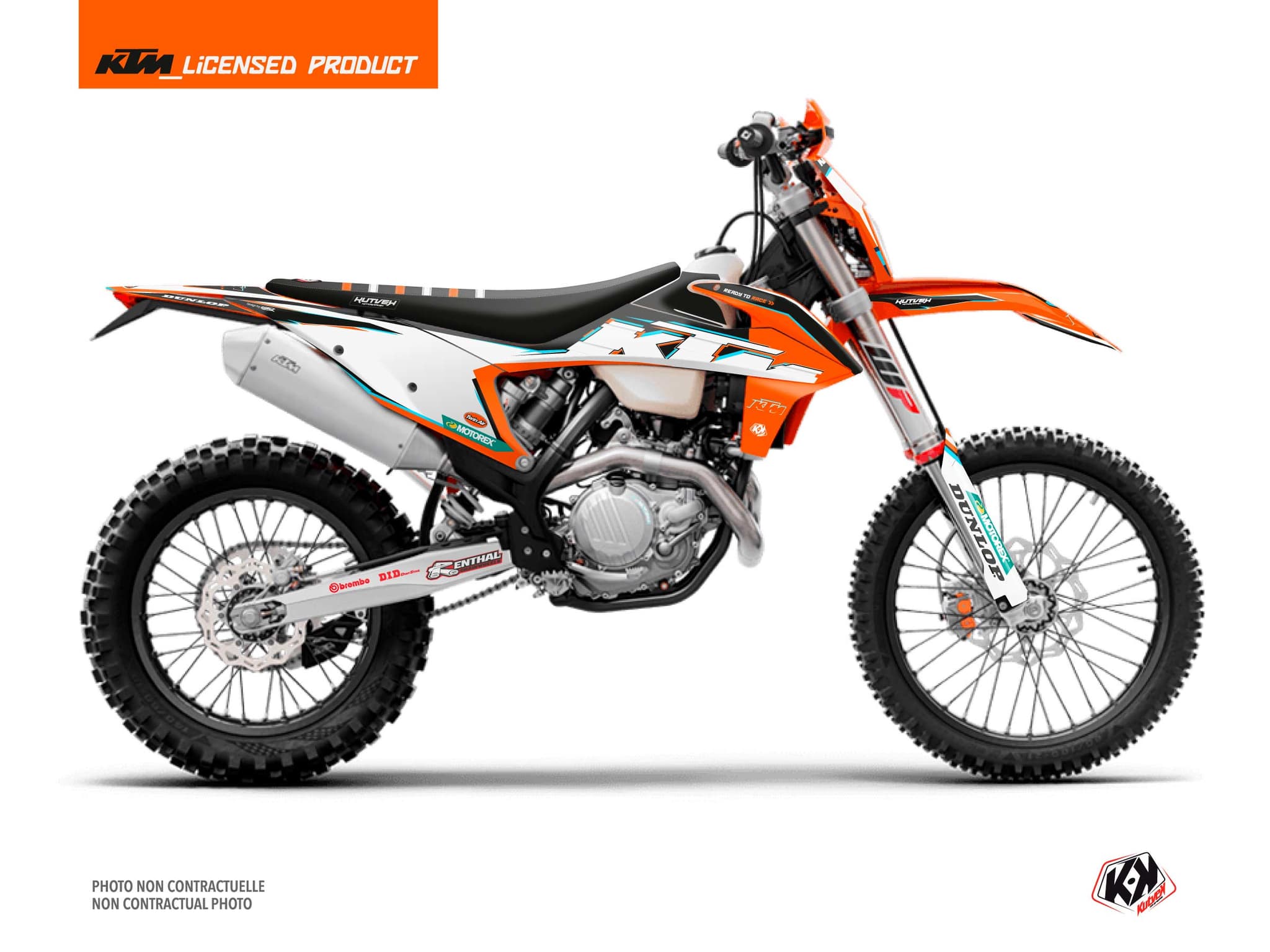 kit graphique motocross ktm exc excf origin k22 noir | KTM | Kutvek