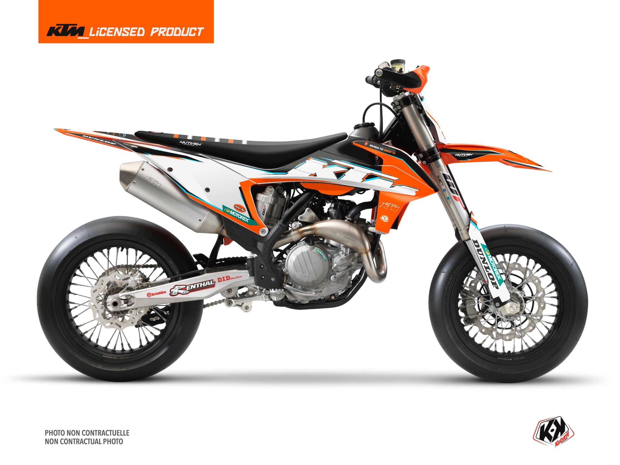 kit graphique motocross ktm smr 450 origin k22 noir  