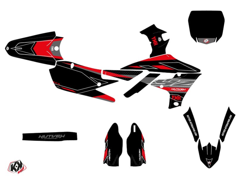 Kit graphique Moto Cross Outline Yamaha 450 YZF Rouge | 450 YZF | Kutvek - View 2