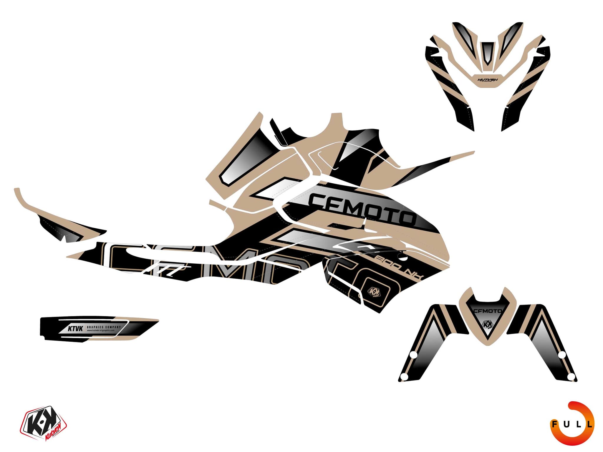 kit graphique moto cf moto nk 800 parsec cuivre | CF Moto | Kutvek - View 3