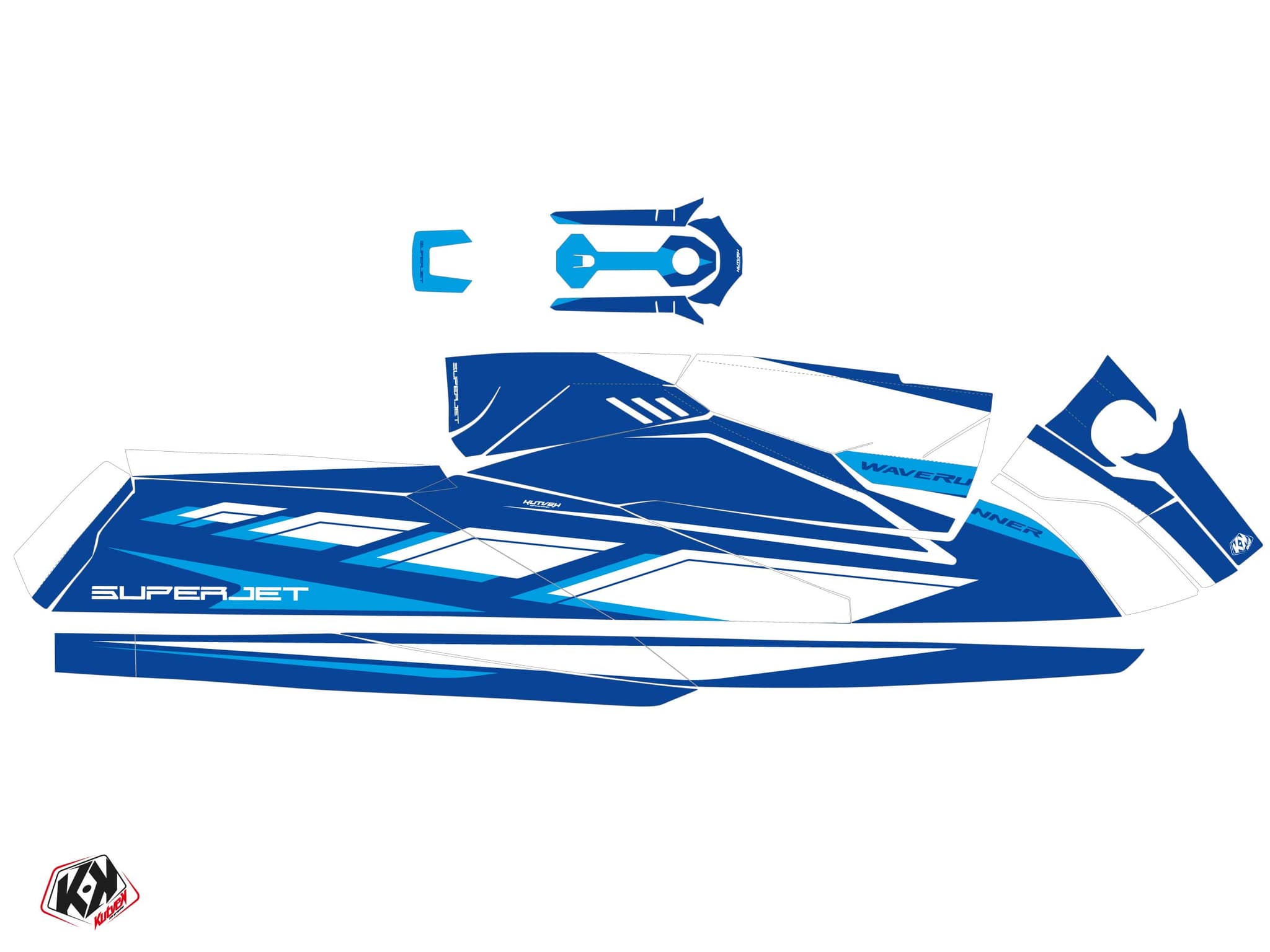deko-set waverunner yamaha superjet perf blau | Yamaha | Kutvek - View 2