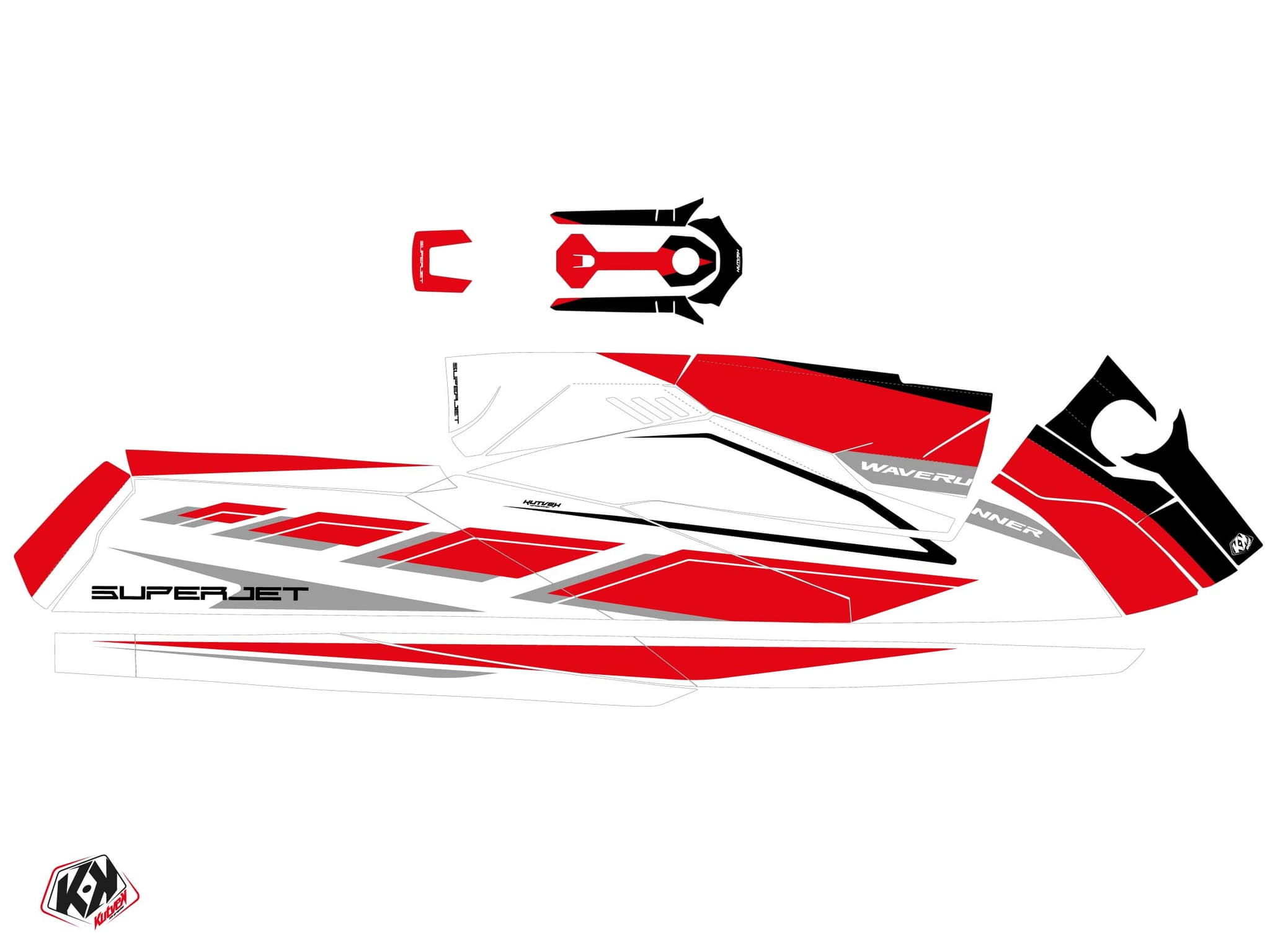 deko-set waverunner yamaha superjet perf rot | Yamaha | Kutvek - View 2