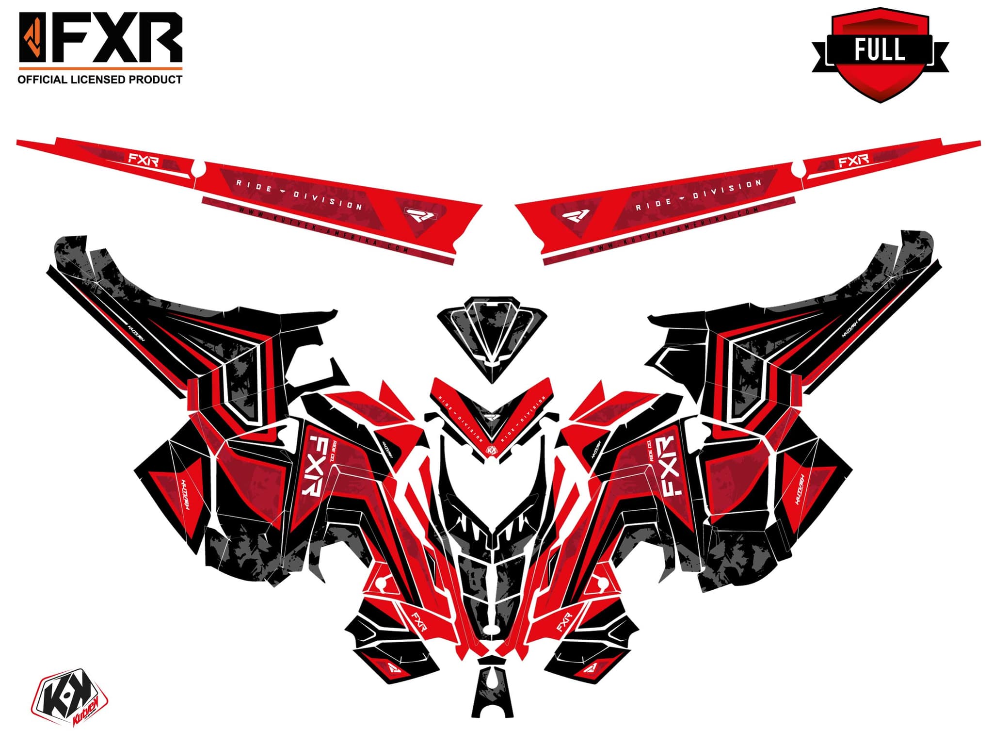 Kit graphique Motoneige POLARIS IQ LIKENS Rouge | Polaris | Kutvek - View 3